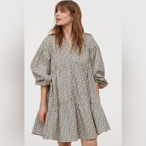 H&M Floral Babydoll Dress – Size Small